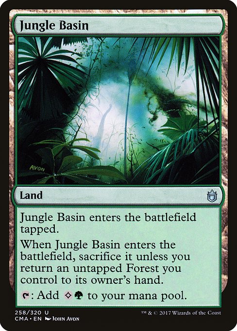 Magic the Gathering Card - Jungle Basin - MTG Circle