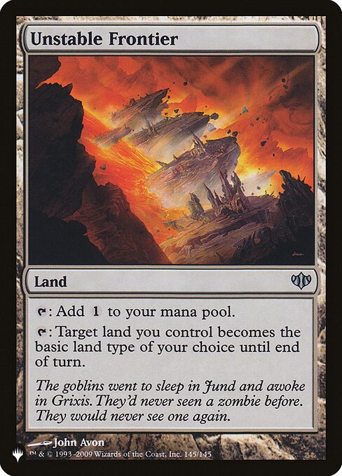 Magic the Gathering Card - Unstable Frontier - MTG Circle