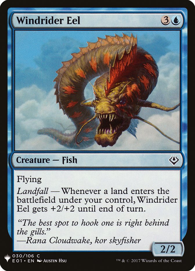 Magic the Gathering Card - Windrider Eel - MTG Circle