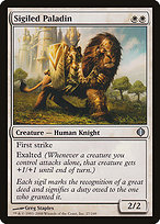 Magic the Gathering Card - Sigiled Paladin - MTG Circle
