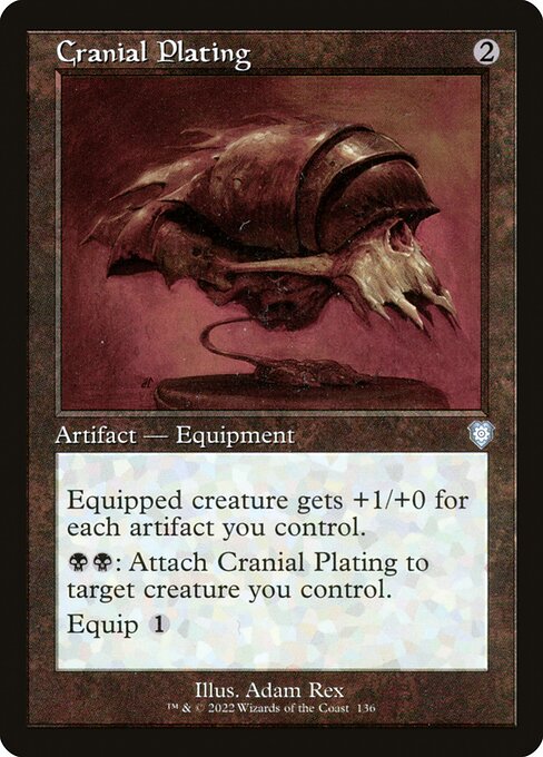 Magic the Gathering Card - Cranial Plating - MTG Circle