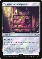 Magic the Gathering Card - Talisman of Indulgence - MTG Circle