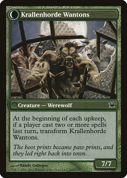 Magic the Gathering Card - Krallenhorde Wantons - MTG Circle