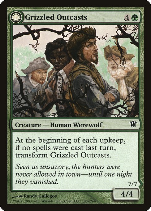 Magic the Gathering Card - Grizzled Outcasts - MTG Circle