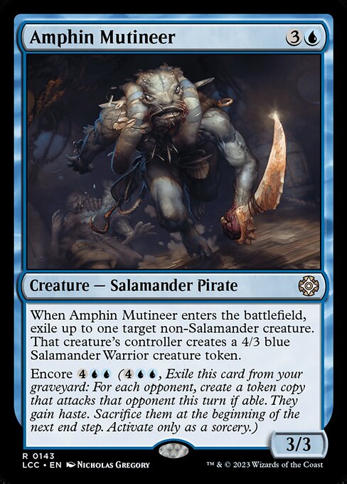 Magic the Gathering Card - Amphin Mutineer - MTG Circle