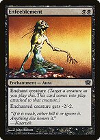Magic the Gathering Card - Enfeeblement - MTG Circle
