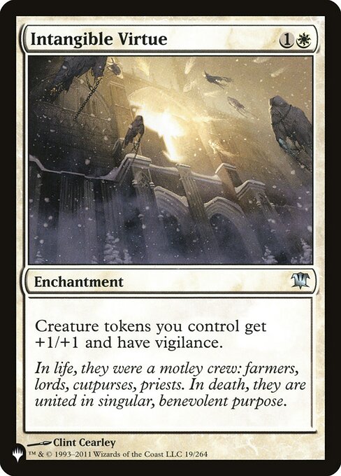 Magic the Gathering Card - Intangible Virtue - MTG Circle