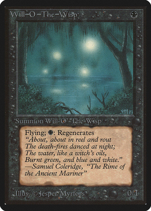 Magic the Gathering Card - Will-o'-the-Wisp - MTG Circle