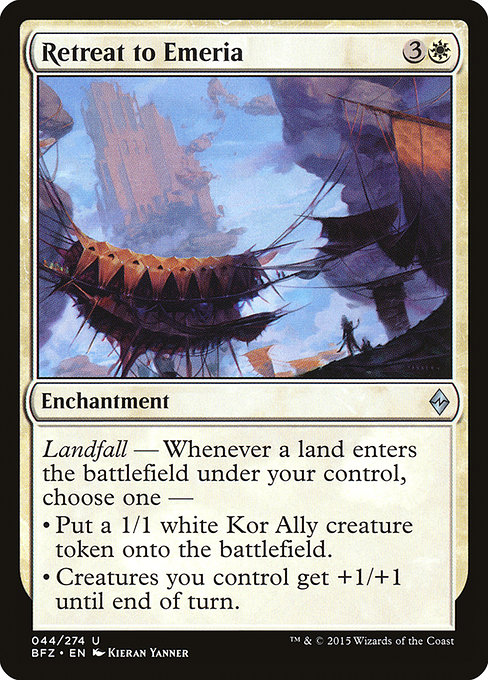 Magic the Gathering Card - Retreat to Emeria - MTG Circle