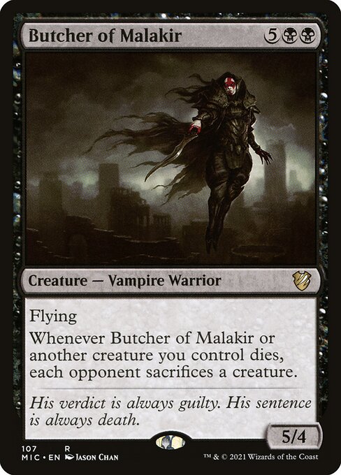 Magic the Gathering Card - Butcher of Malakir - MTG Circle