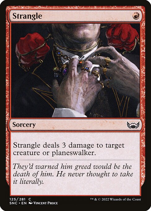 Magic the Gathering Card - Strangle - MTG Circle