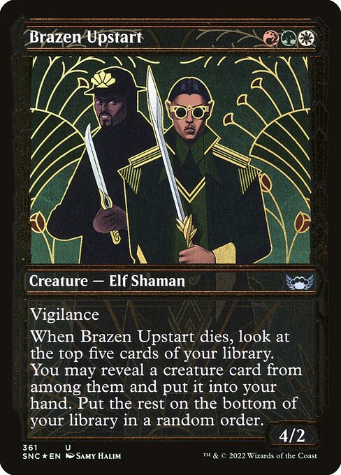 Magic the Gathering Card - Brazen Upstart - MTG Circle