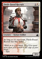 Magic the Gathering Card - Fresh-Faced Recruit - MTG Circle