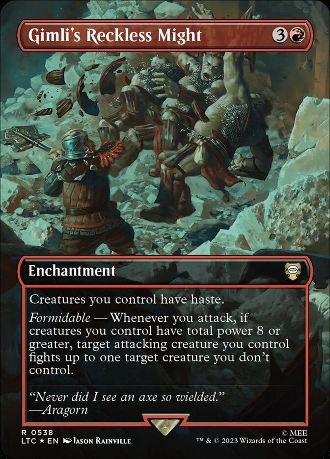 Magic the Gathering Card - Gimli's Reckless Might - MTG Circle
