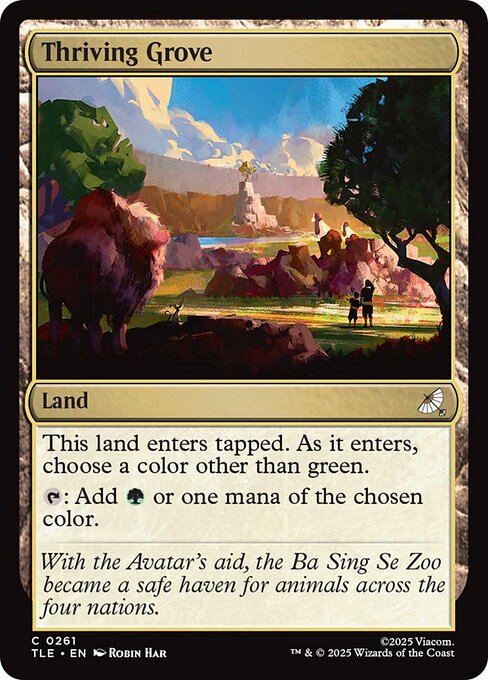 Magic the Gathering Card - Thriving Grove - MTG Circle
