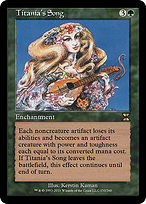 Magic the Gathering Card - Titania's Song - MTG Circle