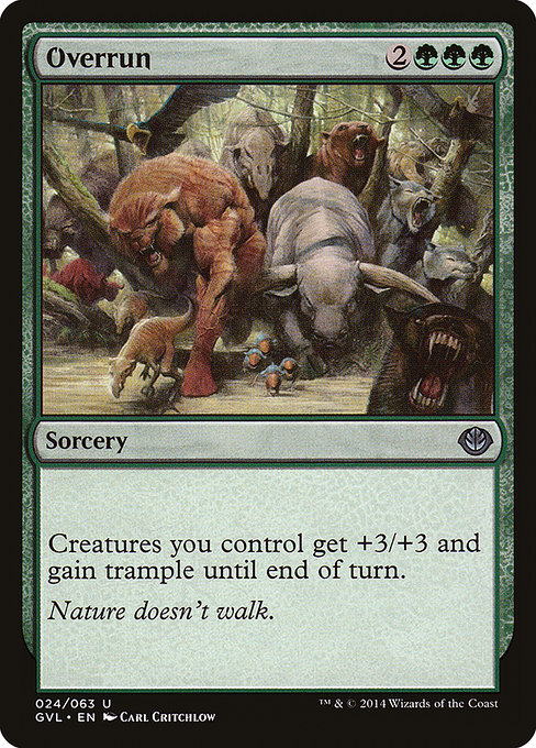 Magic the Gathering Card - Overrun - MTG Circle