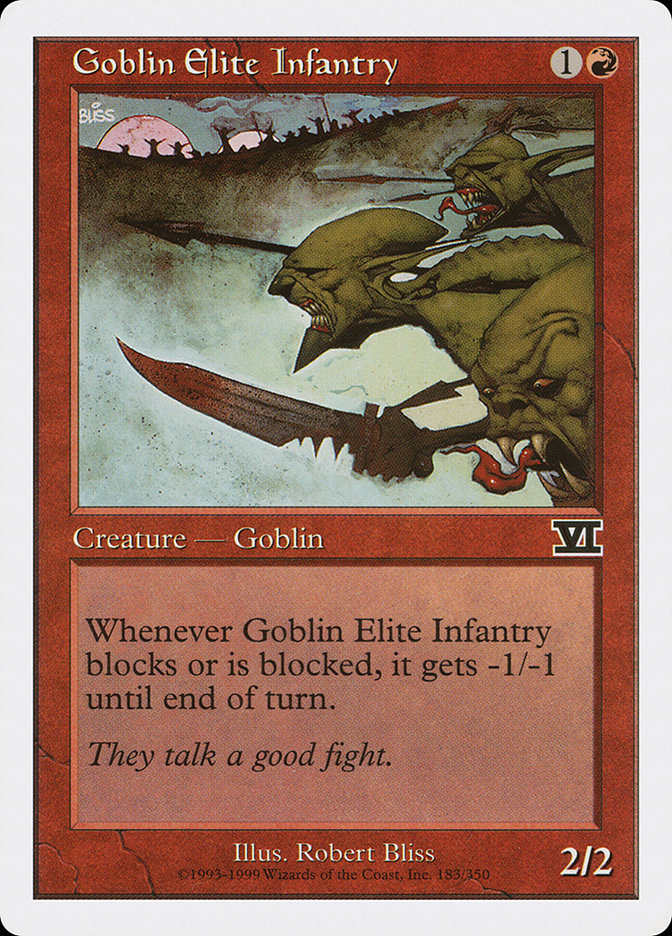 Magic the Gathering Card - Goblin Elite Infantry - MTG Circle