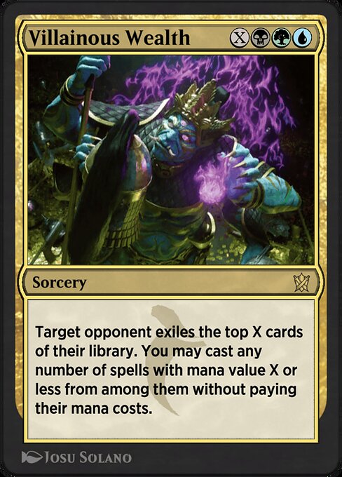 Magic the Gathering Card - Villainous Wealth - MTG Circle