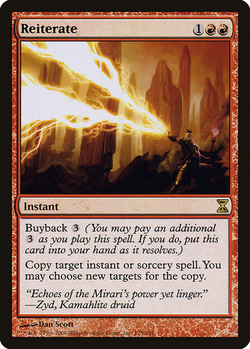 Magic the Gathering Card - Reiterate - MTG Circle