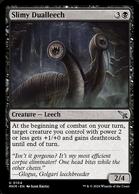 Magic the Gathering Card - Slimy Dualleech - MTG Circle