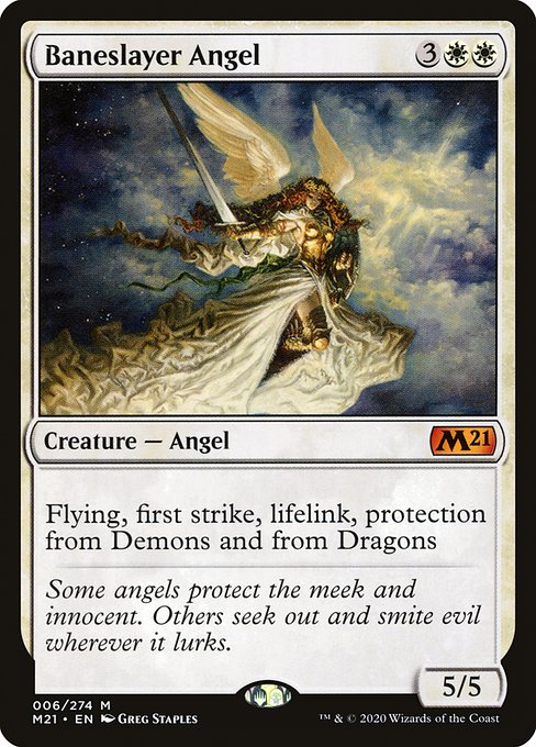 Magic the Gathering Card - Baneslayer Angel - MTG Circle