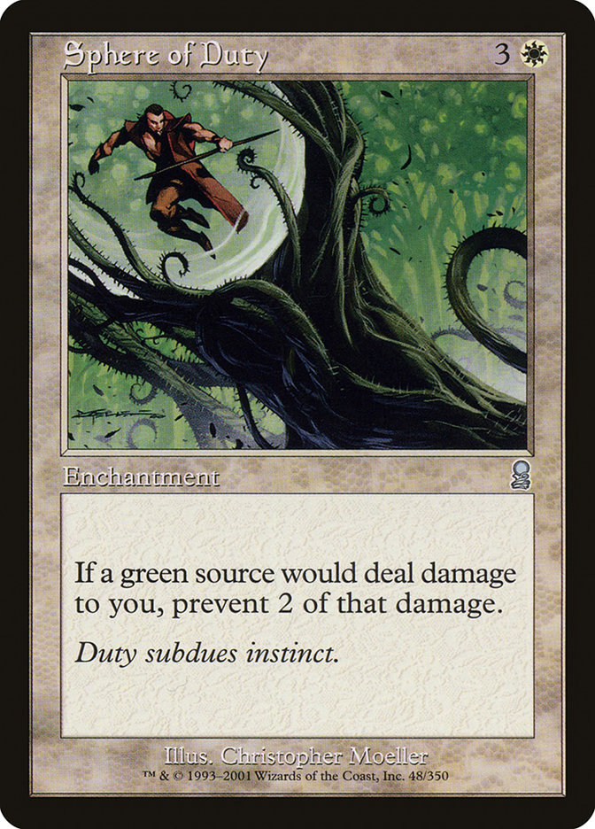 Magic the Gathering Card - Sphere of Duty - MTG Circle