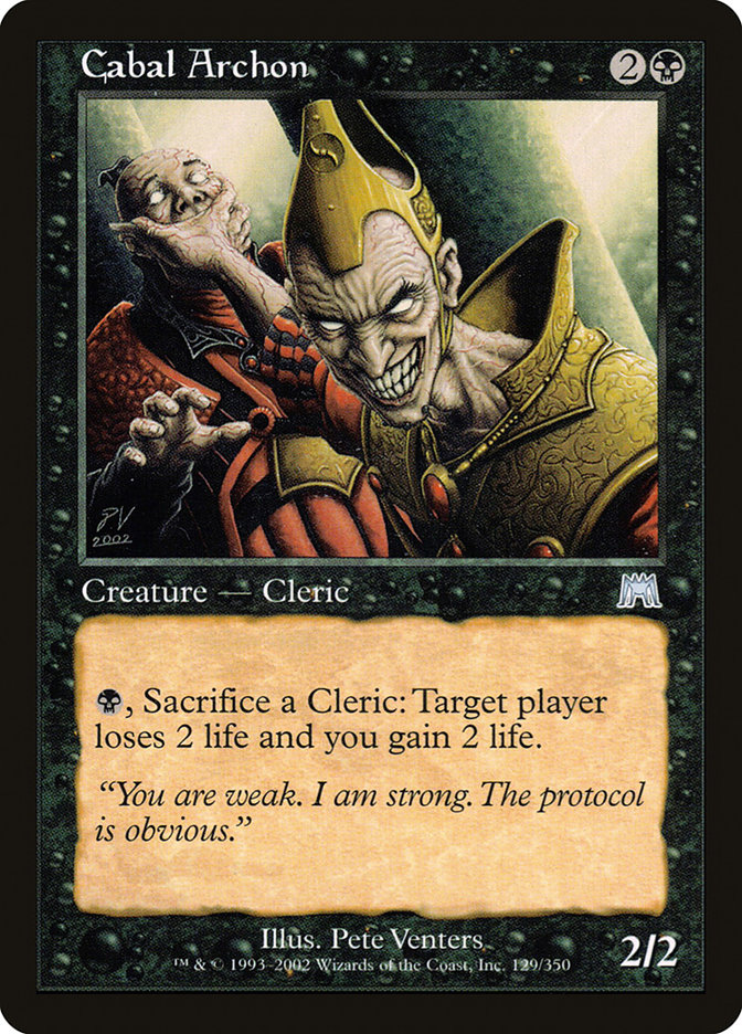 Magic the Gathering Card - Cabal Archon - MTG Circle