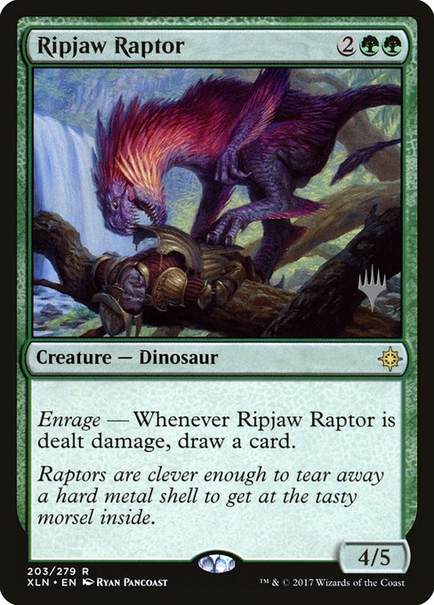 Magic the Gathering Card - Ripjaw Raptor - MTG Circle