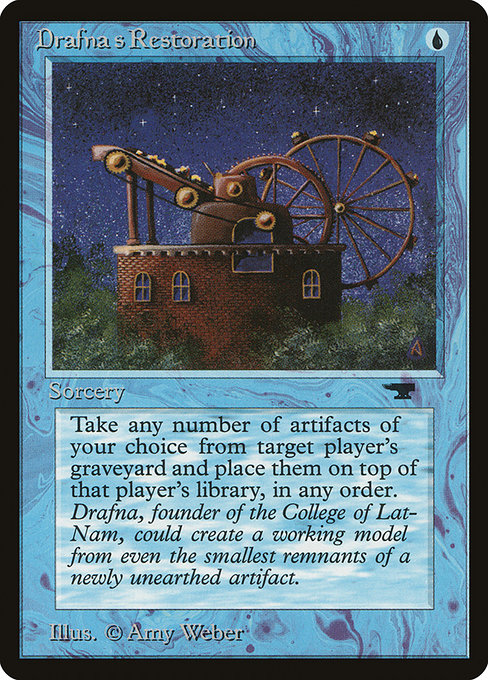 Magic the Gathering Card - Drafna's Restoration - MTG Circle