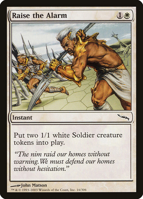 Magic the Gathering Card - Raise the Alarm - MTG Circle