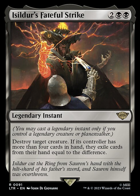 Magic the Gathering Card - Isildur's Fateful Strike - MTG Circle