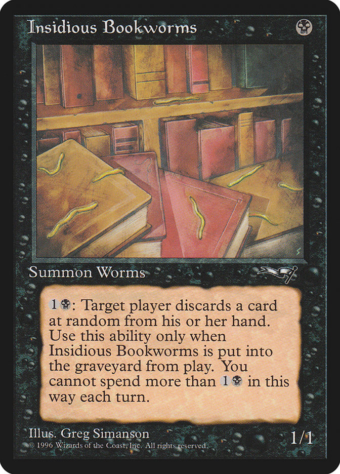 Magic the Gathering Card - Insidious Bookworms - MTG Circle