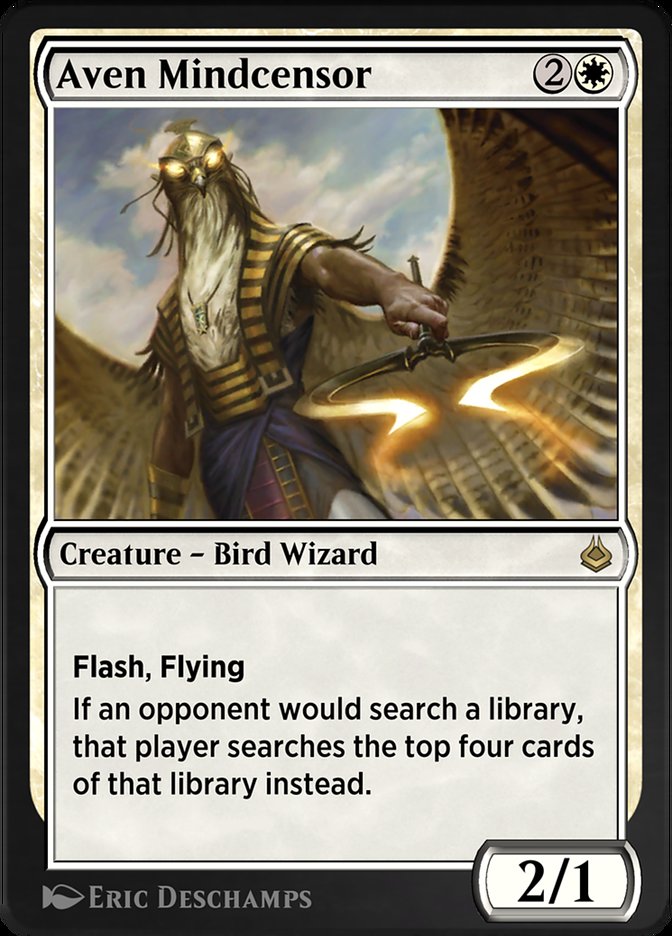 Magic the Gathering Card - Aven Mindcensor - MTG Circle