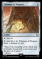 Magic the Gathering Card - Talisman of Progress - MTG Circle