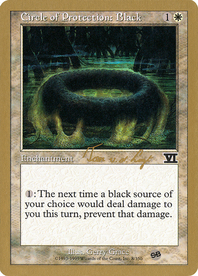 Magic the Gathering Card - Circle of Protection: Black - MTG Circle