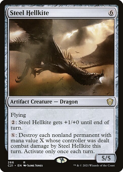 Magic the Gathering Card - Steel Hellkite - MTG Circle