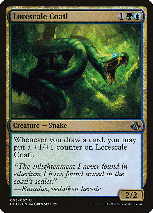 Magic the Gathering Card - Lorescale Coatl - MTG Circle