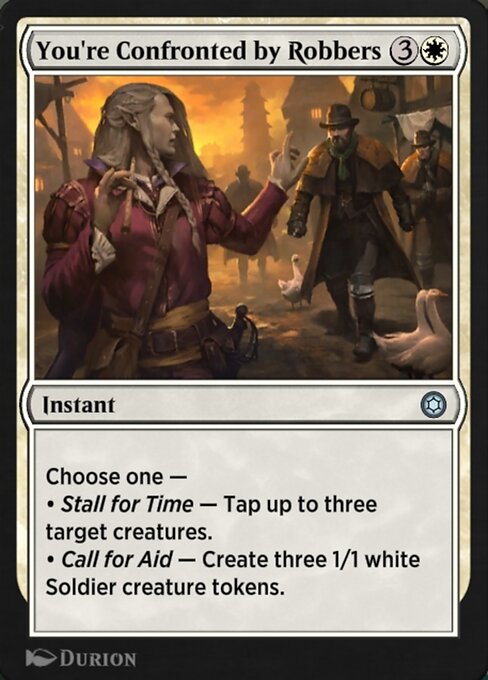 Magic the Gathering Card - You're Confronted by Robbers - MTG Circle
