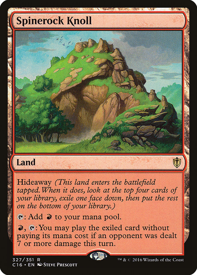Magic the Gathering Card - Spinerock Knoll - MTG Circle