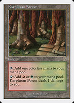 Magic the Gathering Card - Karplusan Forest - MTG Circle