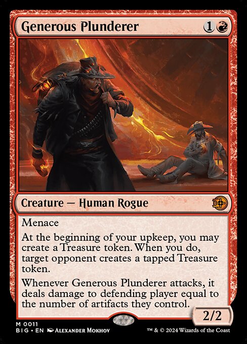 Magic the Gathering Card - Generous Plunderer - MTG Circle