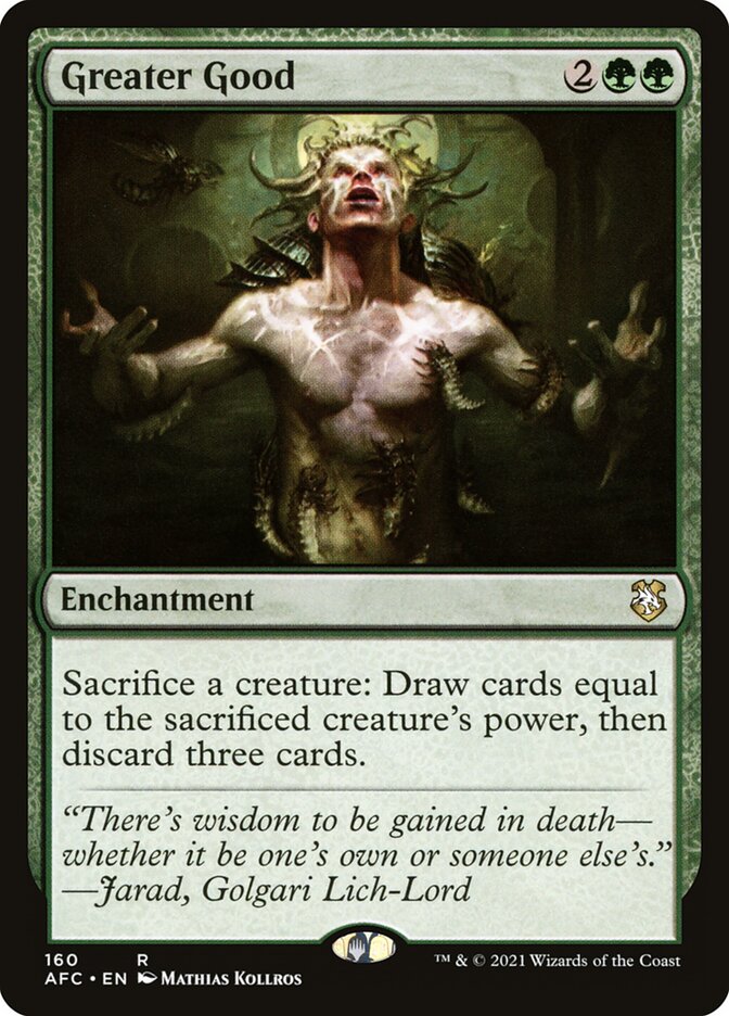 Magic the Gathering Card - Greater Good - MTG Circle