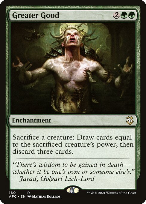 Magic the Gathering Card - Greater Good - MTG Circle