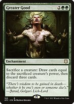 Magic the Gathering Card - Greater Good - MTG Circle