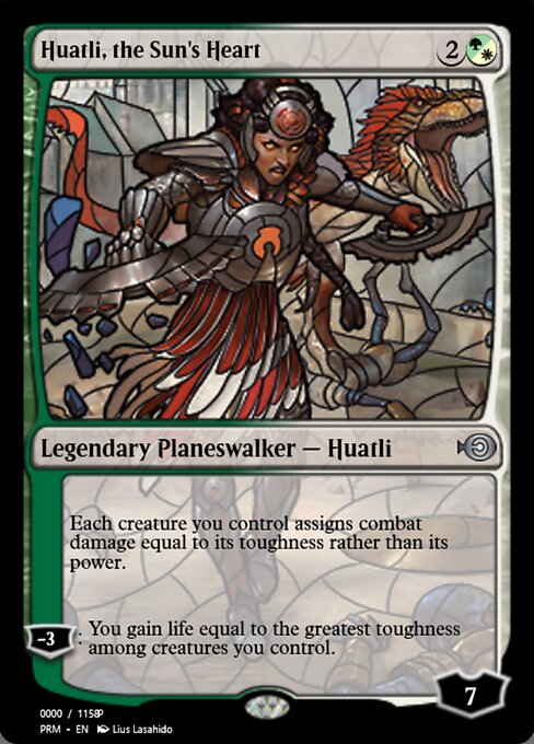 Magic the Gathering Card - Huatli, the Sun's Heart - MTG Circle