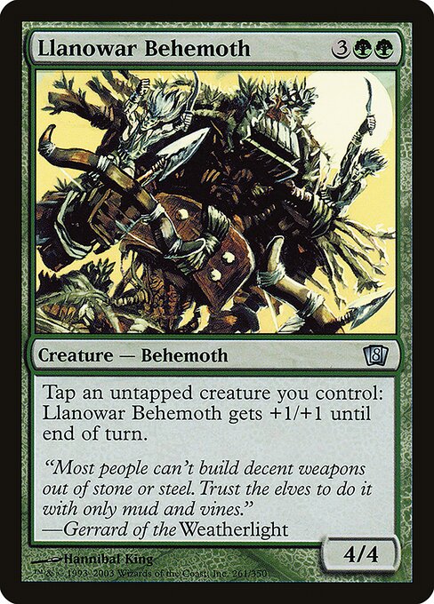 Magic the Gathering Card - Llanowar Behemoth - MTG Circle