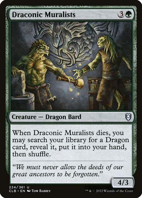 Magic the Gathering Card - Draconic Muralists - MTG Circle