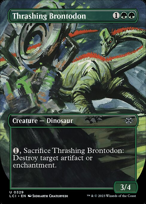 Magic the Gathering Card - Thrashing Brontodon - MTG Circle