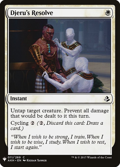 Magic the Gathering Card - Djeru's Resolve - MTG Circle